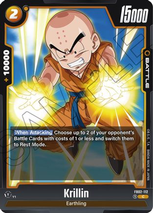 Krillin - FB02-112 (FB02-112) [Blazing Aura] - Deck Out Gaming