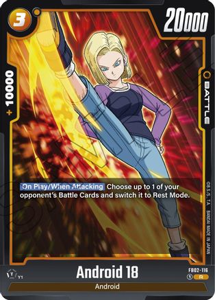 Android 18 - FB02-116 (FB02-116) [Blazing Aura] Foil - Deck Out Gaming