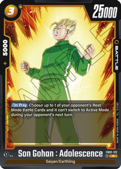 Son Gohan : Adolescence - FB02-122 (FB02-122) [Blazing Aura] Foil - Deck Out Gaming