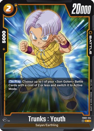 Trunks : Youth (FB02-124) [Blazing Aura] - Deck Out Gaming