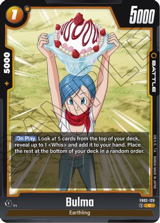 Bulma - FB02-129 (FB02-129) [Blazing Aura] - Deck Out Gaming