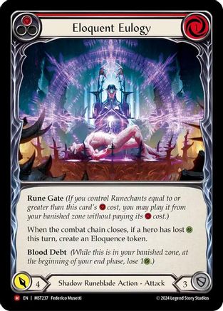 Eloquent Eulogy (MST237) [Part the Mistveil] Rainbow Foil - Deck Out Gaming