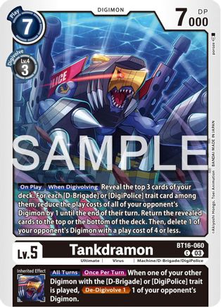 Tankdramon (BT16-060) [Beginning Observer] - Deck Out Gaming