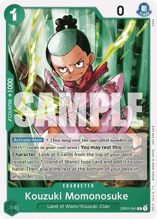 Kouzuki Momonosuke (Tournament Pack Vol. 7) (OP01-041) [One Piece Promotion Cards] - Deck Out Gaming