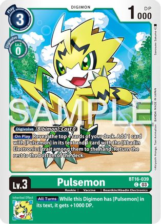 Pulsemon (BT16-039) [Beginning Observer] - Deck Out Gaming