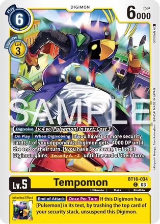 Tempomon (BT16-034) [Beginning Observer] - Deck Out Gaming