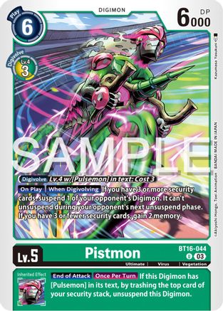 Pistmon (BT16-044) [Beginning Observer] - Deck Out Gaming