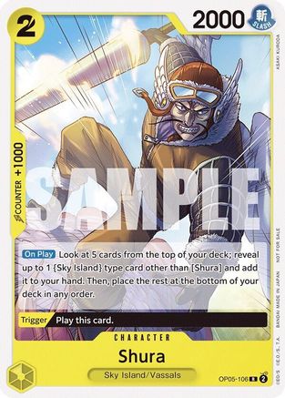 Shura (Tournament Pack Vol. 7) (OP05-106) [One Piece Promotion Cards] - Deck Out Gaming