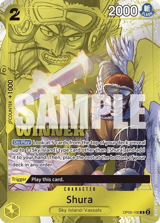 Shura (Winner Pack Vol. 7) (OP05-106) [One Piece Promotion Cards] Foil - Deck Out Gaming