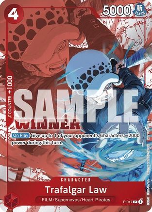 Trafalgar Law (Winner Pack Vol. 7) (P-017) [One Piece Promotion Cards] Foil - Deck Out Gaming