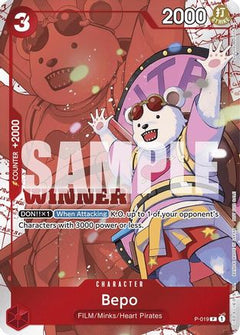 Bepo (Winner Pack Vol. 7) (P-019) [One Piece Promotion Cards] Foil - Deck Out Gaming