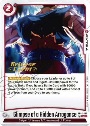 Glimpse of a Hidden Arrogance (FB02-035) [Blazing Aura Release Event Cards] - Deck Out Gaming