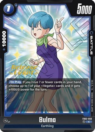 Bulma - FB02-056 (FB02-056) [Blazing Aura Release Event Cards] - Deck Out Gaming