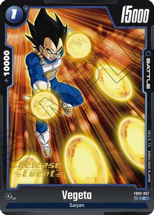 Vegeta - FB02-057 (FB02-057) [Blazing Aura Release Event Cards] - Deck Out Gaming