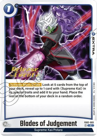 Blades of Judgement (FB02-065) [Blazing Aura Release Event Cards] - Deck Out Gaming