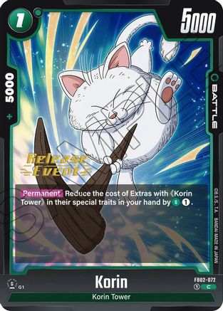 Korin (FB02-072) [Blazing Aura Release Event Cards] - Deck Out Gaming