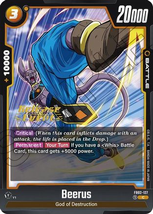 Beerus - FB02-127 (FB02-127) [Blazing Aura Release Event Cards] - Deck Out Gaming