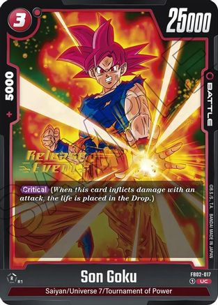 Son Goku - FB02-017 (FB02-017) [Blazing Aura Release Event Cards] - Deck Out Gaming