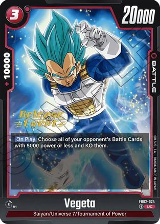 Vegeta - FB02-024 (FB02-024) [Blazing Aura Release Event Cards] - Deck Out Gaming