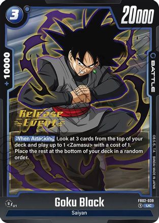 Goku Black - FB02-039 (FB02-039) [Blazing Aura Release Event Cards] - Deck Out Gaming