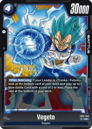 Vegeta - FB02-059 (FB02-059) [Blazing Aura Release Event Cards] - Deck Out Gaming