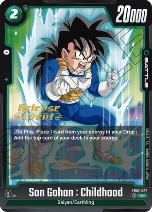 Son Gohan : Childhood - FB02-087 (FB02-087) [Blazing Aura Release Event Cards] - Deck Out Gaming