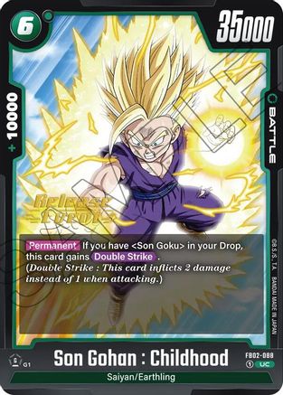 Son Gohan : Childhood - FB02-088 (FB02-088) [Blazing Aura Release Event Cards] - Deck Out Gaming