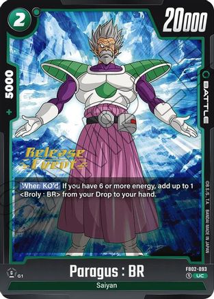 Paragus : BR (FB02-093) [Blazing Aura Release Event Cards] - Deck Out Gaming