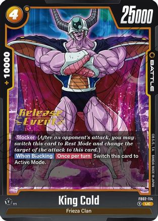 King Cold (FB02-114) [Blazing Aura Release Event Cards] - Deck Out Gaming