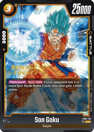 Son Goku - FB02-118 (FB02-118) [Blazing Aura Release Event Cards] - Deck Out Gaming