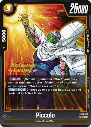 Piccolo - FB02-126 (FB02-126) [Blazing Aura Release Event Cards] - Deck Out Gaming