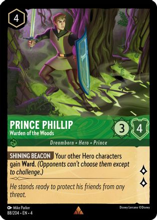 Prince Phillip - Warden of the Woods (88/204) [Ursulas Return] - Deck Out Gaming