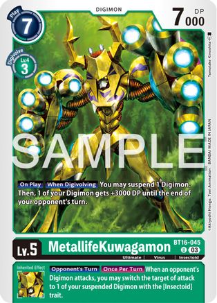 MetallifeKuwagamon (BT16-045) [Beginning Observer] - Deck Out Gaming