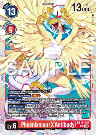 Phoenixmon (X Antibody) (BT16-015) [Beginning Observer] Foil - Deck Out Gaming