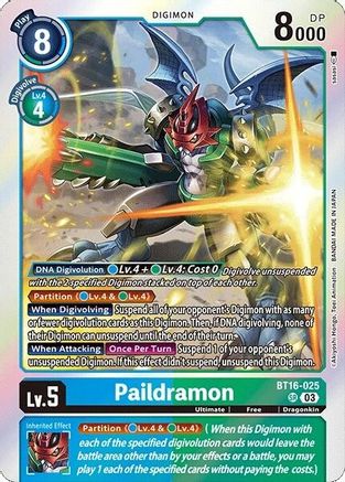 Paildramon (BT16-025) [Beginning Observer] Foil - Deck Out Gaming