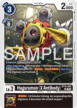 Hagurumon (X Antibody) (BT16-052) [Beginning Observer] - Deck Out Gaming