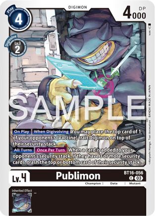 Publimon (BT16-056) [Beginning Observer] - Deck Out Gaming