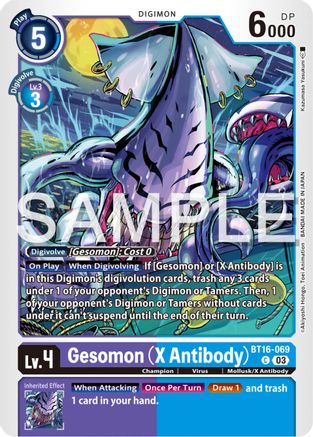 Gesomon (X Antibody) (BT16-069) [Beginning Observer] - Deck Out Gaming