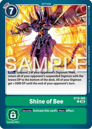 Shine of Bee (BT16-095) [Beginning Observer] - Deck Out Gaming