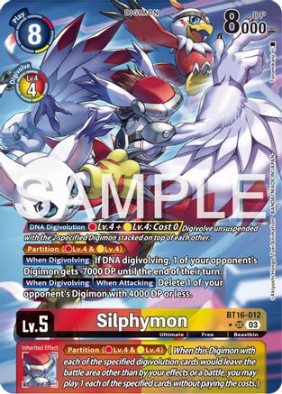 Silphymon (Alternate Art) (BT16-012) [Beginning Observer] Foil - Deck Out Gaming