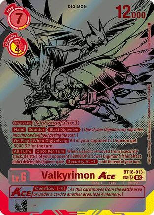 Valkyrimon Ace (Textured) (BT16-013) [Beginning Observer] Foil