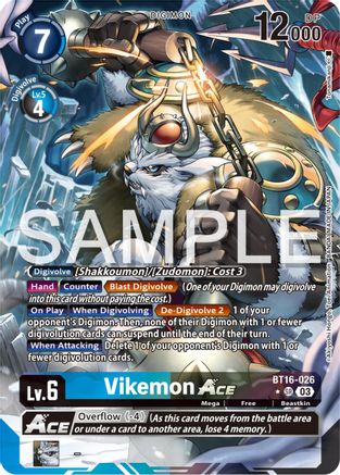 Vikemon ACE (Alternate Art) (BT16-026) [Beginning Observer] Foil - Deck Out Gaming