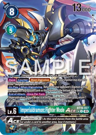 Imperialdramon: Fighter Mode ACE (Alternate Art) (BT16-027) [Beginning Observer] Foil - Deck Out Gaming