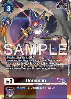 Dorumon (Alternate Art) (BT16-051) [Beginning Observer] Foil - Deck Out Gaming