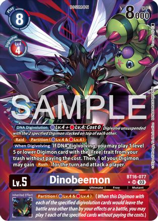 Dinobeemon (Alternate Art) (BT16-077) [Beginning Observer] Foil - Deck Out Gaming