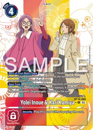 Yolei Inoue & Kari Kamiya (Alternate Art) (BT16-084) [Beginning Observer] Foil