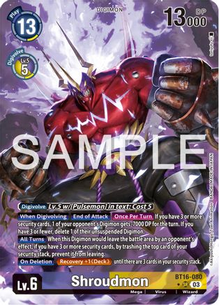 Shroudmon (Alternate Art) (BT16-080) [Beginning Observer] Foil - Deck Out Gaming