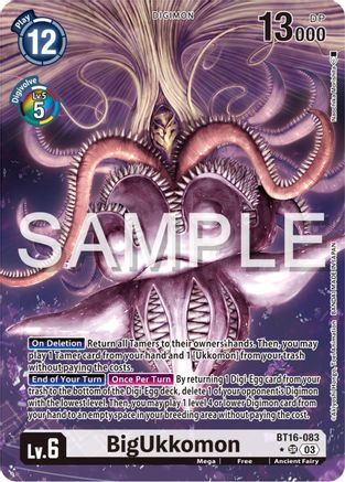 BigUkkomon (Alternate Art) (BT16-083) [Beginning Observer] Foil - Deck Out Gaming