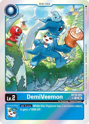 DemiVeemon (Box Promotion Pack: Beginning Observer) (BT16-002) [Beginning Observer] Foil - Deck Out Gaming