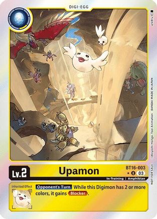 Upamon (Box Promotion Pack: Beginning Observer) (BT16-003) [Beginning Observer] Foil - Deck Out Gaming